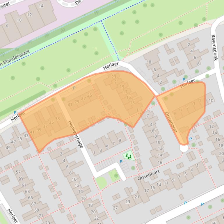 Kaart van postcodegebied 5653KW.