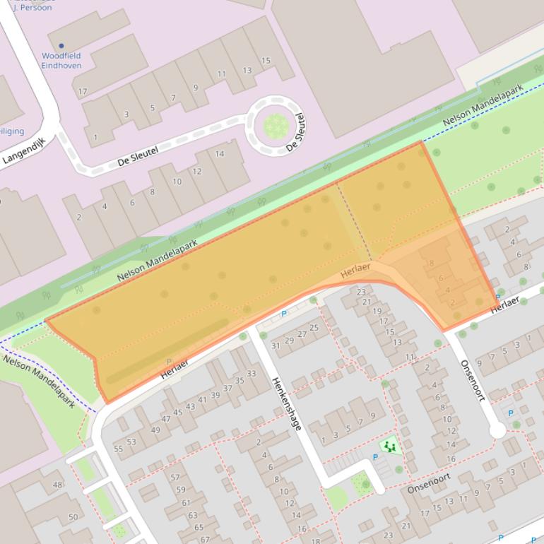 Kaart van postcodegebied 5653KZ.