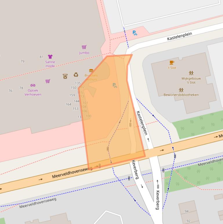 Kaart van postcodegebied 5653LS.