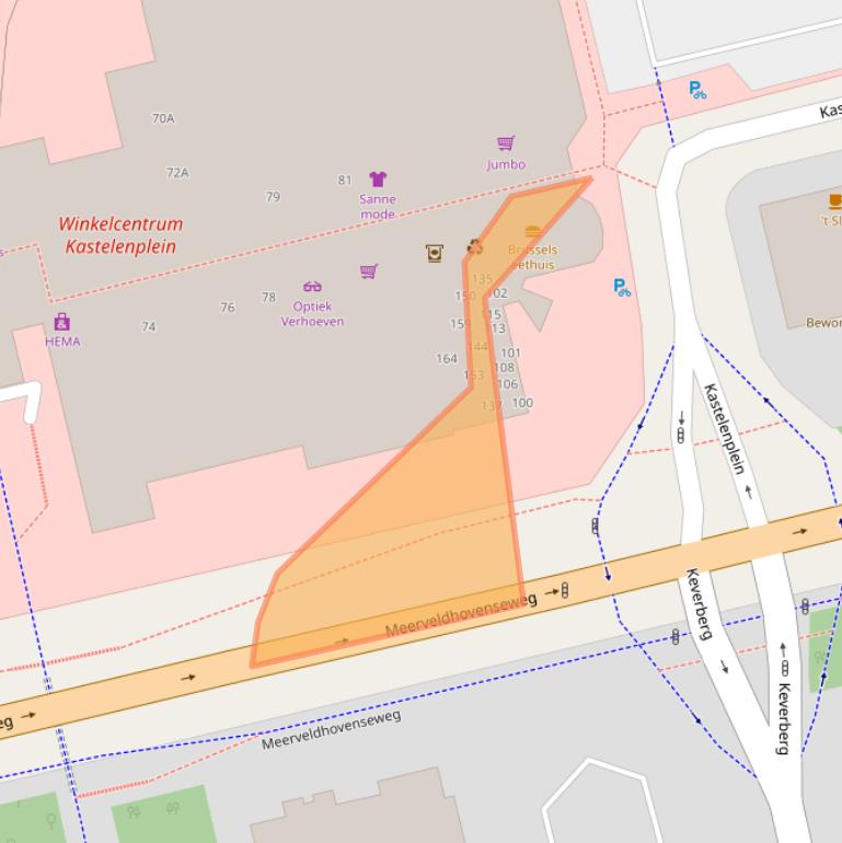 Kaart van postcodegebied 5653LT.