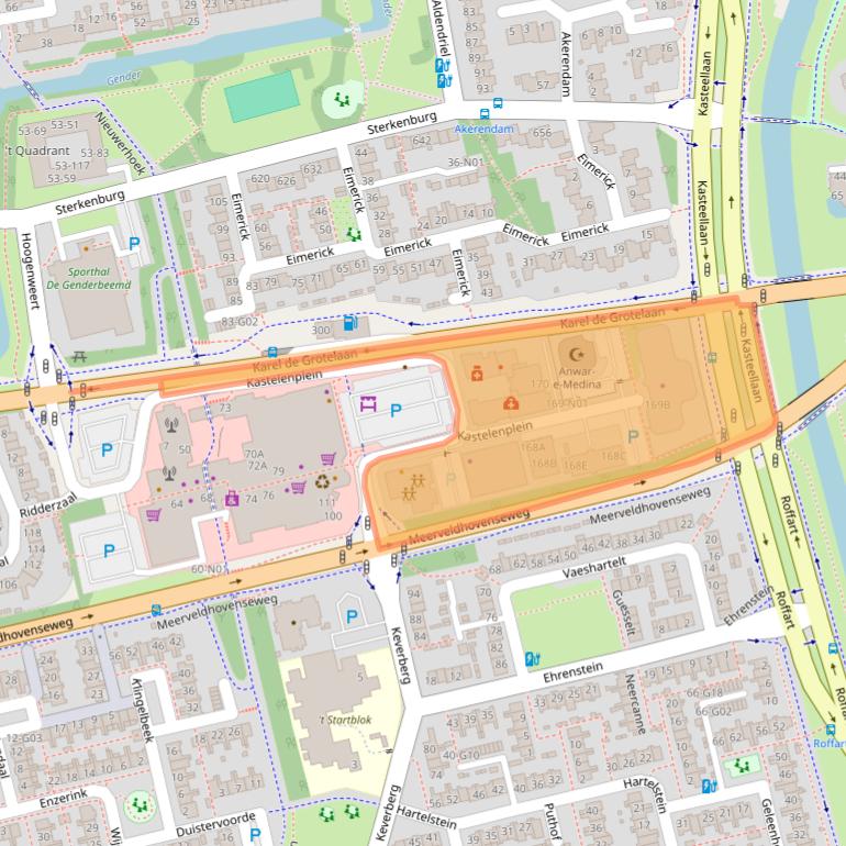 Kaart van postcodegebied 5653LX.