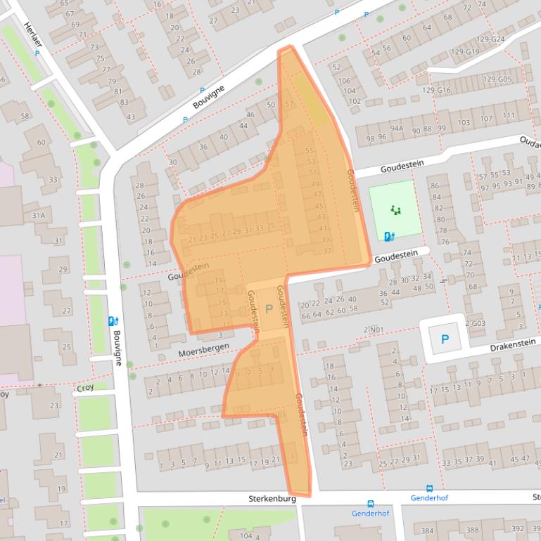 Kaart van postcodegebied 5653NS.