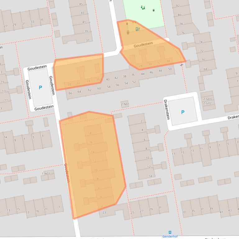 Kaart van postcodegebied 5653NT.