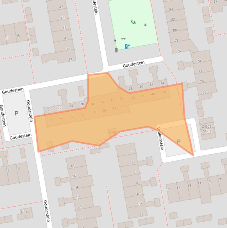 Kaart van postcodegebied 5653NV.