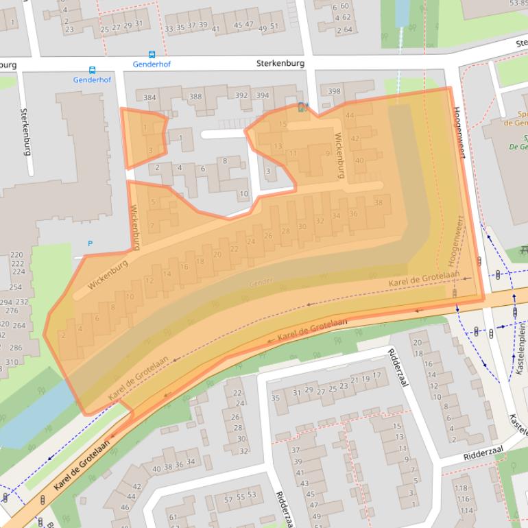 Kaart van postcodegebied 5653NX.