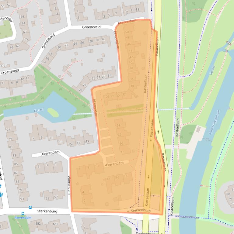 Kaart van postcodegebied 5653PB.