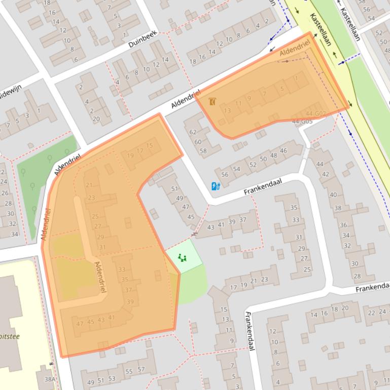 Kaart van postcodegebied 5653PG.