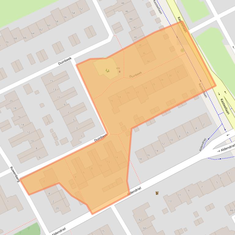 Kaart van postcodegebied 5653PM.