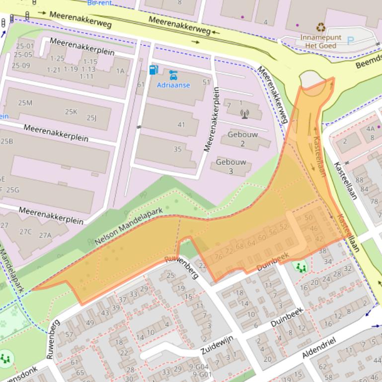 Kaart van postcodegebied 5653PN.