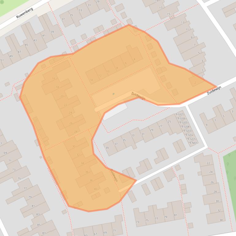 Kaart van postcodegebied 5653PR.