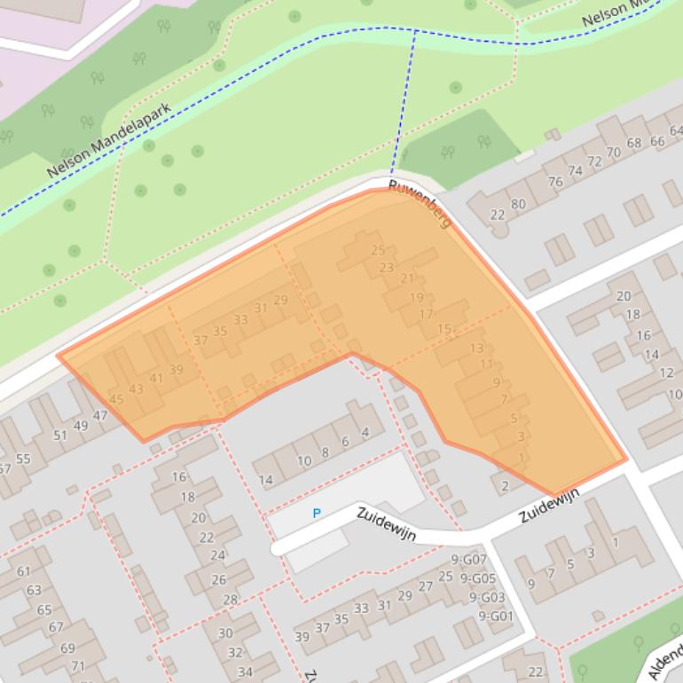 Kaart van postcodegebied 5653PS.