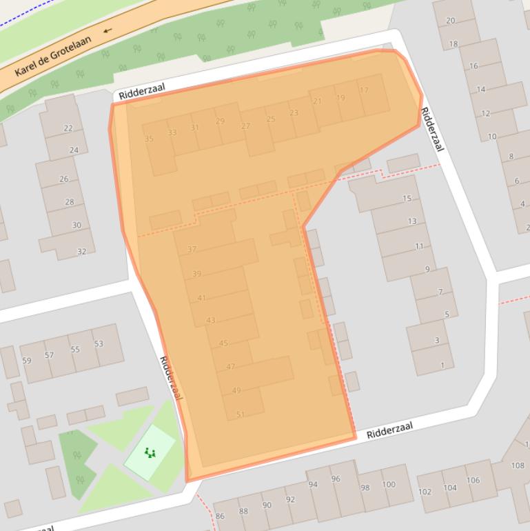 Kaart van postcodegebied 5653RB.