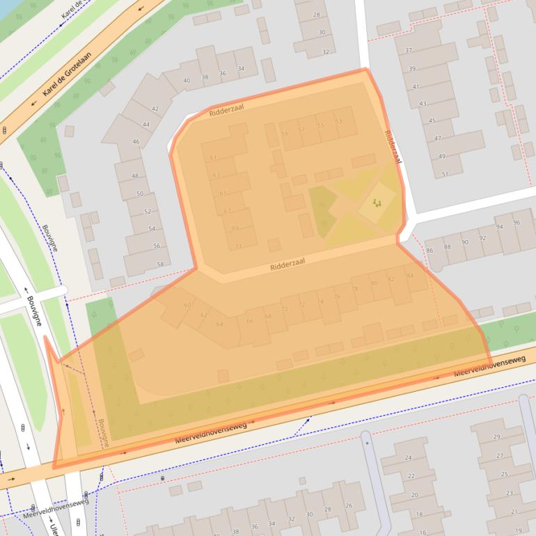 Kaart van postcodegebied 5653RD.