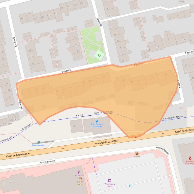 Kaart van postcodegebied 5653RK.