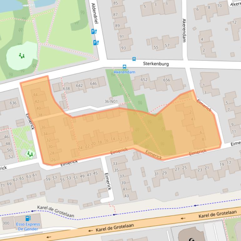 Kaart van postcodegebied 5653RM.