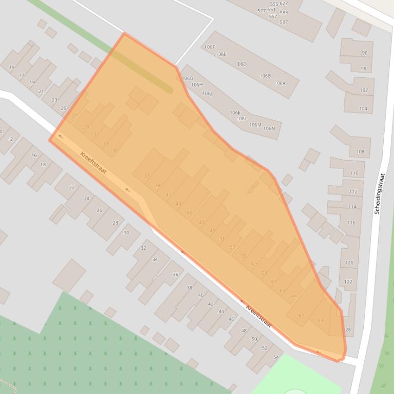 Kaart van postcodegebied 5654AC.