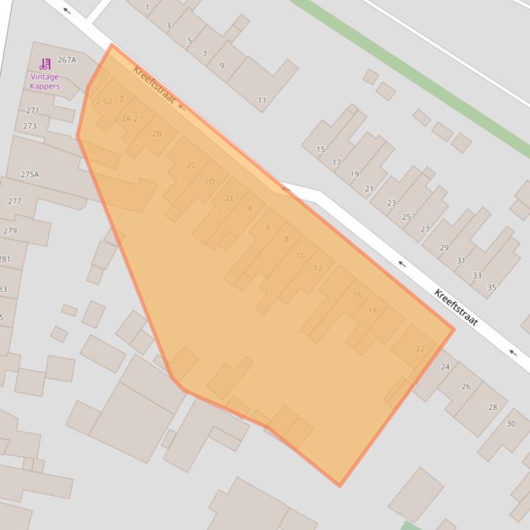 Kaart van postcodegebied 5654AD.