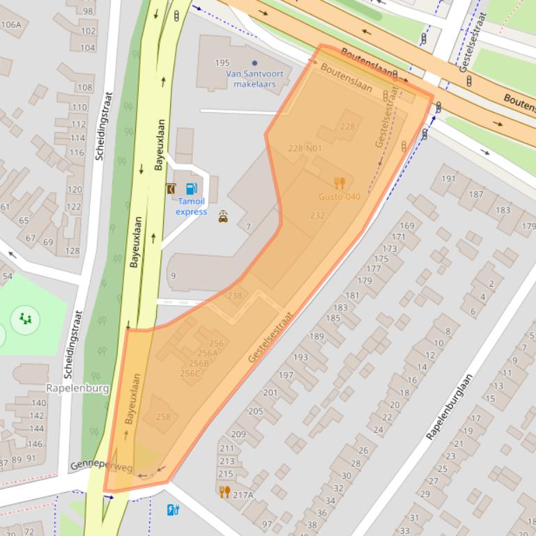 Kaart van postcodegebied 5654AM.