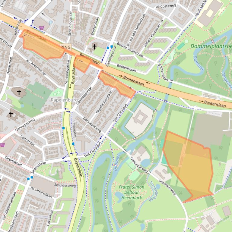 Kaart van postcodegebied 5654AN.