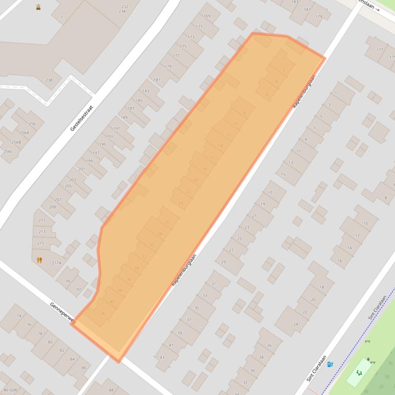 Kaart van postcodegebied 5654AR.