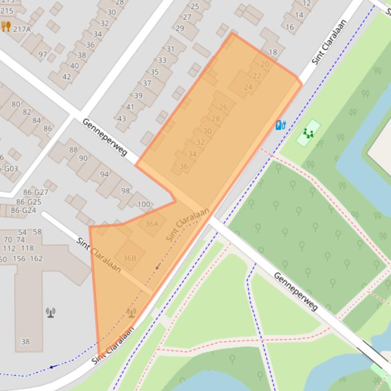 Kaart van postcodegebied 5654AT.