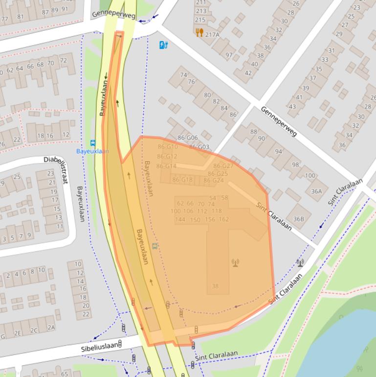 Kaart van postcodegebied 5654AV.