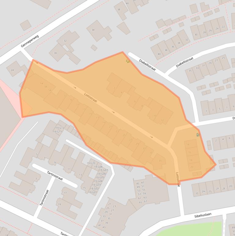 Kaart van postcodegebied 5654AW.