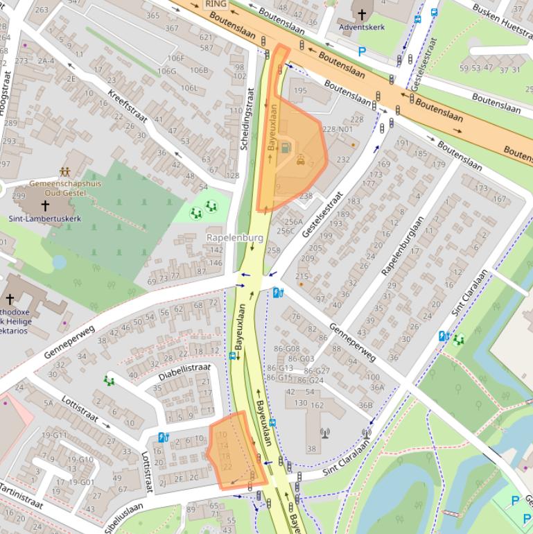 Kaart van postcodegebied 5654AX.