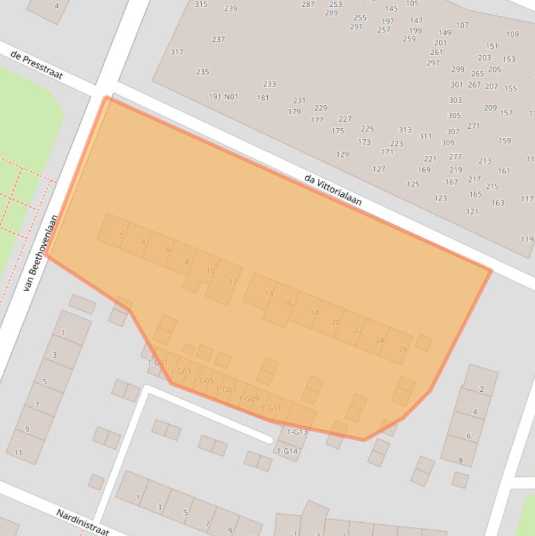 Kaart van postcodegebied 5654BA.