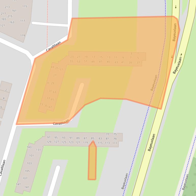 Kaart van postcodegebied 5654BB.