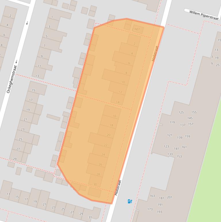 Kaart van postcodegebied 5654BS.