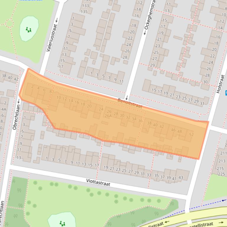 Kaart van postcodegebied 5654BV.