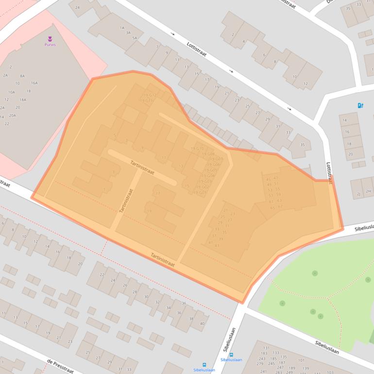 Kaart van postcodegebied 5654CX.