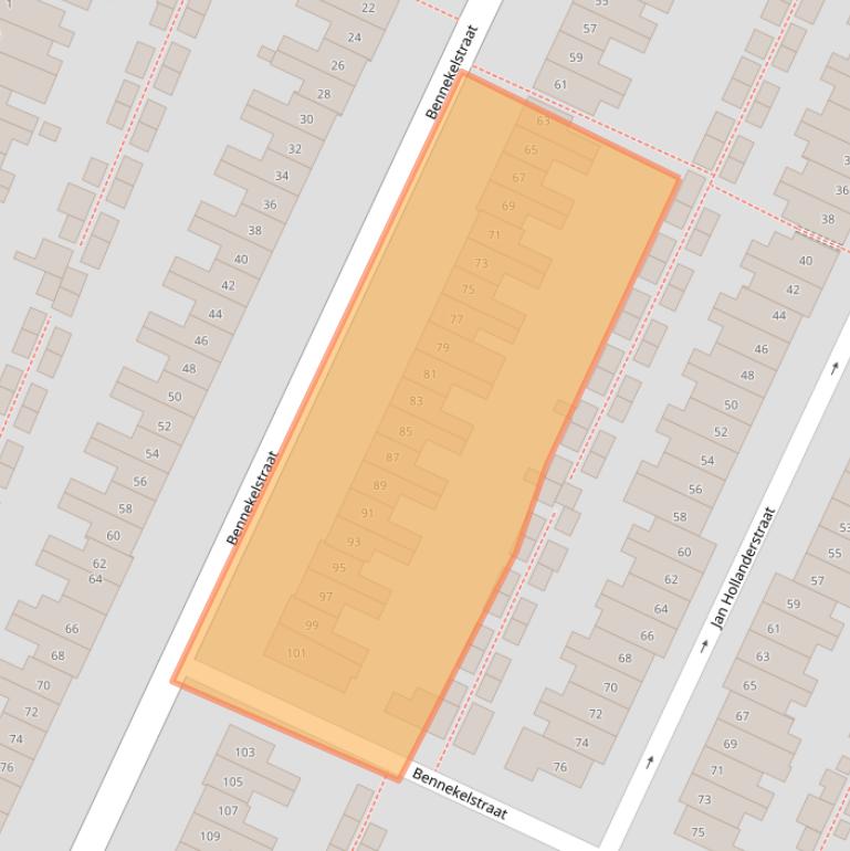 Kaart van postcodegebied 5654DC.