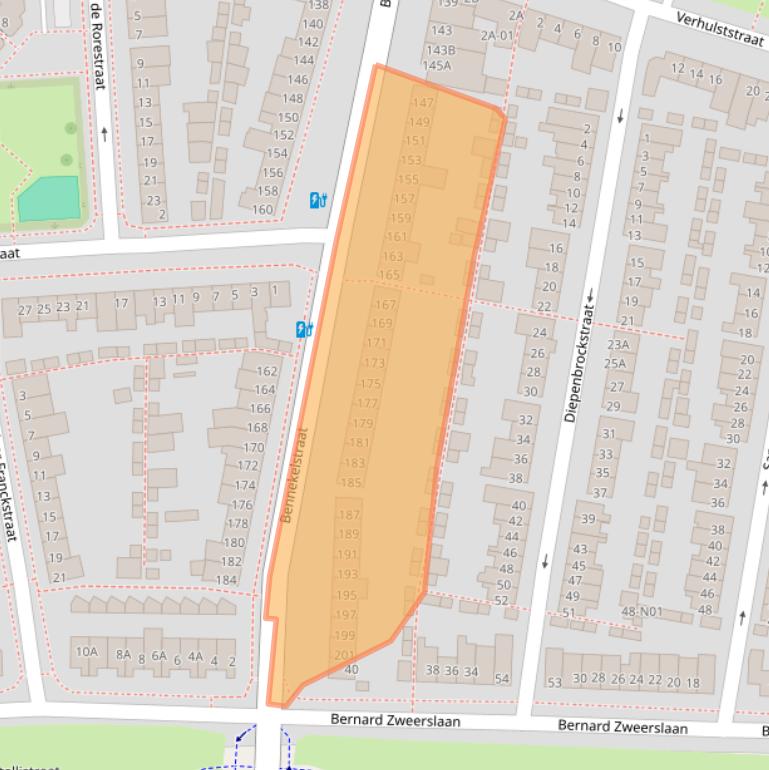Kaart van postcodegebied 5654DE.