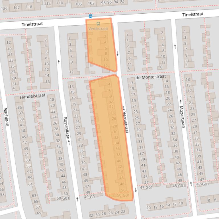 Kaart van postcodegebied 5654DL.