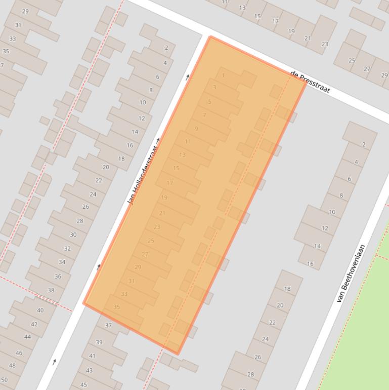 Kaart van postcodegebied 5654DP.