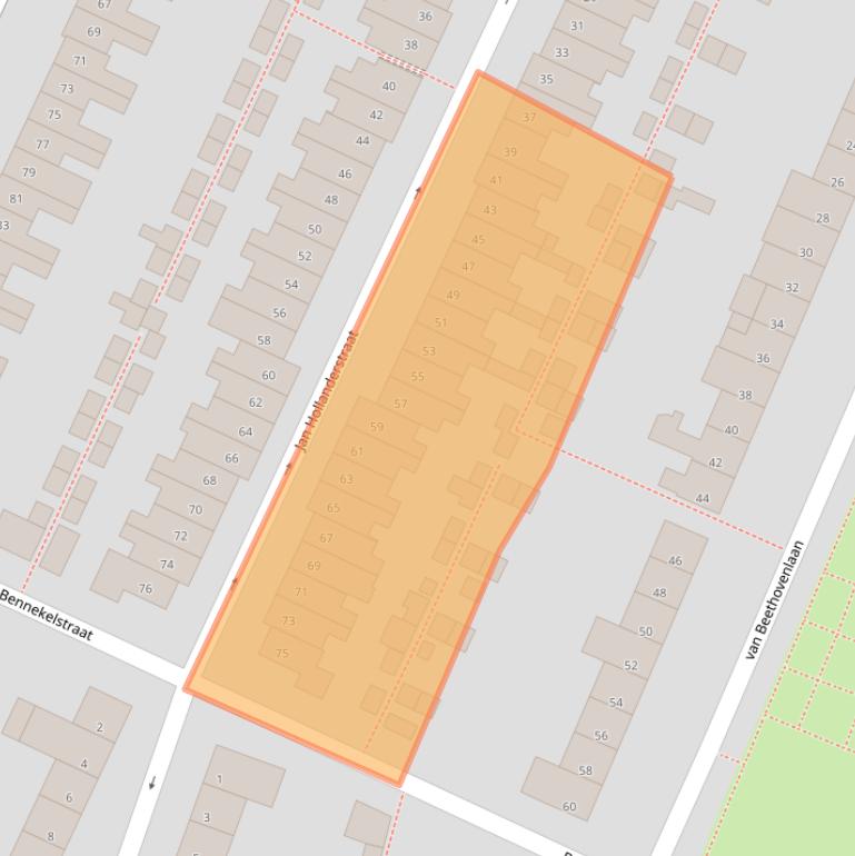 Kaart van postcodegebied 5654DR.