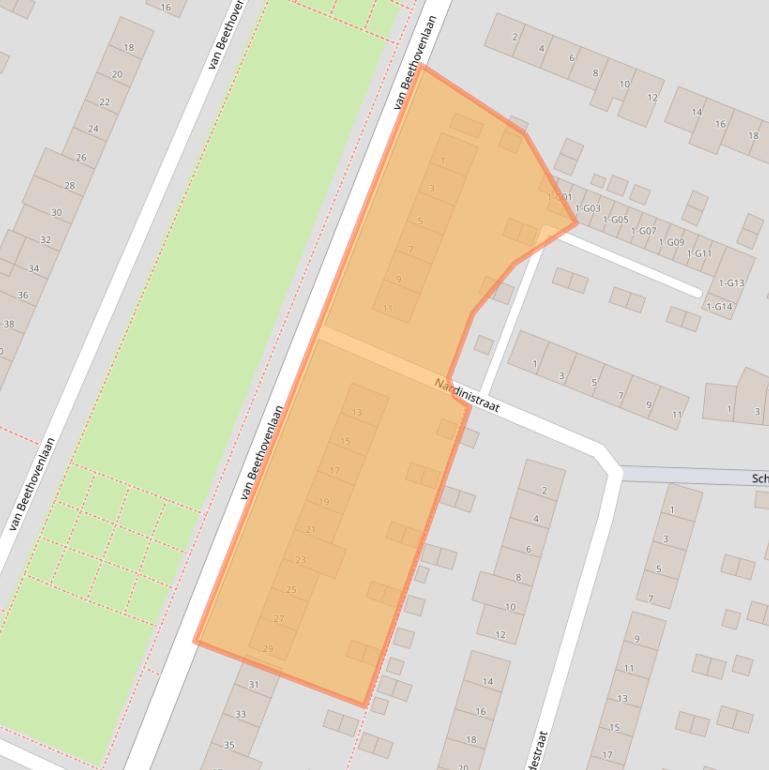 Kaart van postcodegebied 5654EA.