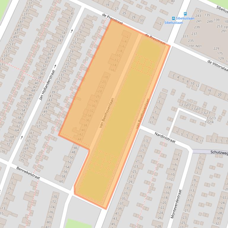 Kaart van postcodegebied 5654EC.