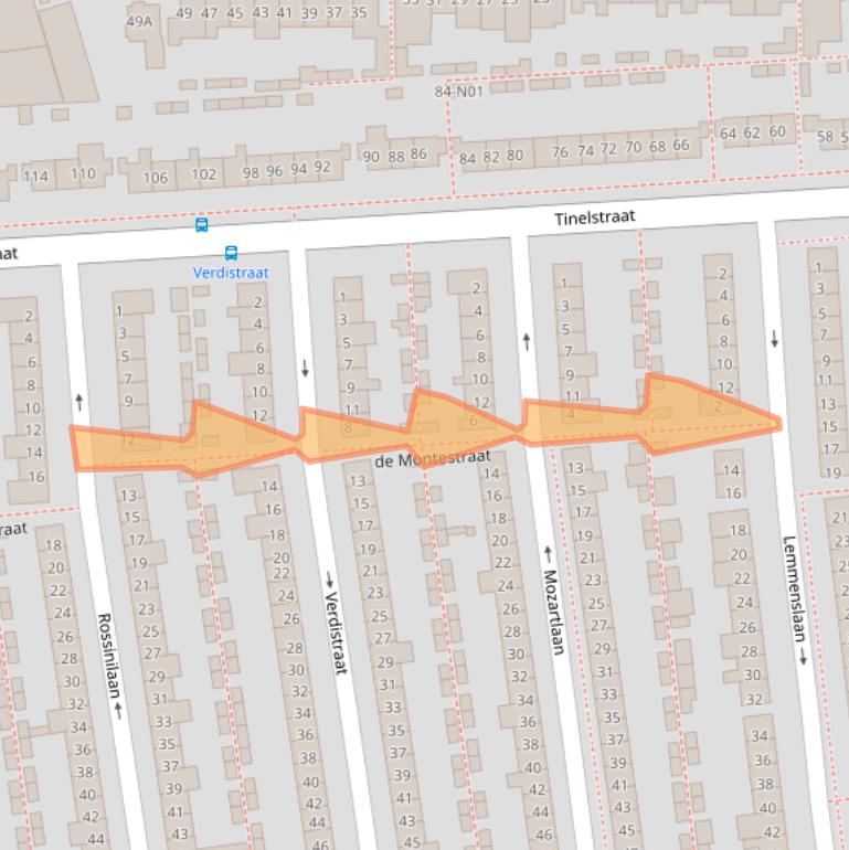 Kaart van postcodegebied 5654EE.