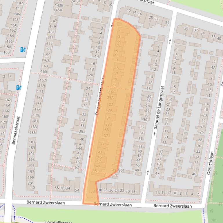 Kaart van postcodegebied 5654GB.