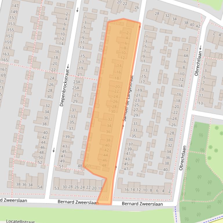 Kaart van postcodegebied 5654GG.