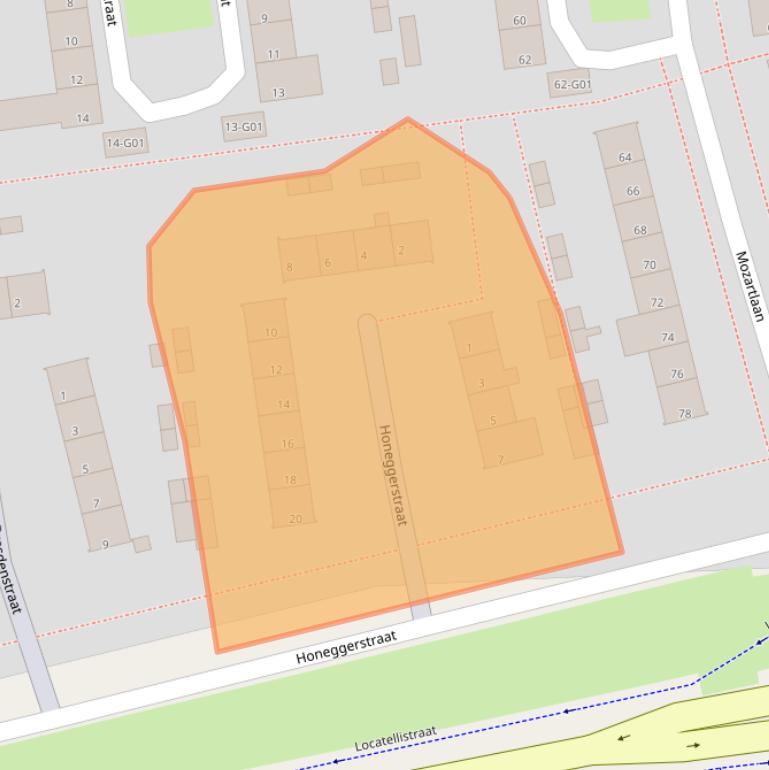 Kaart van postcodegebied 5654HA.