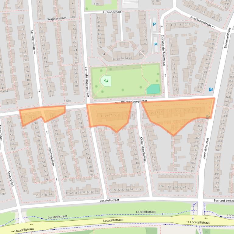 Kaart van postcodegebied 5654HC.