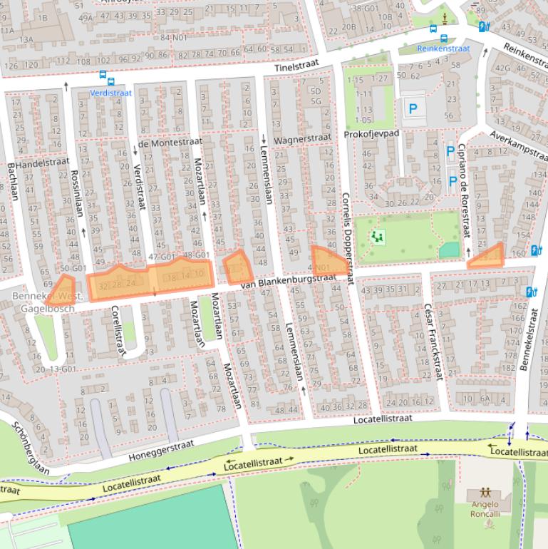 Kaart van postcodegebied 5654HD.