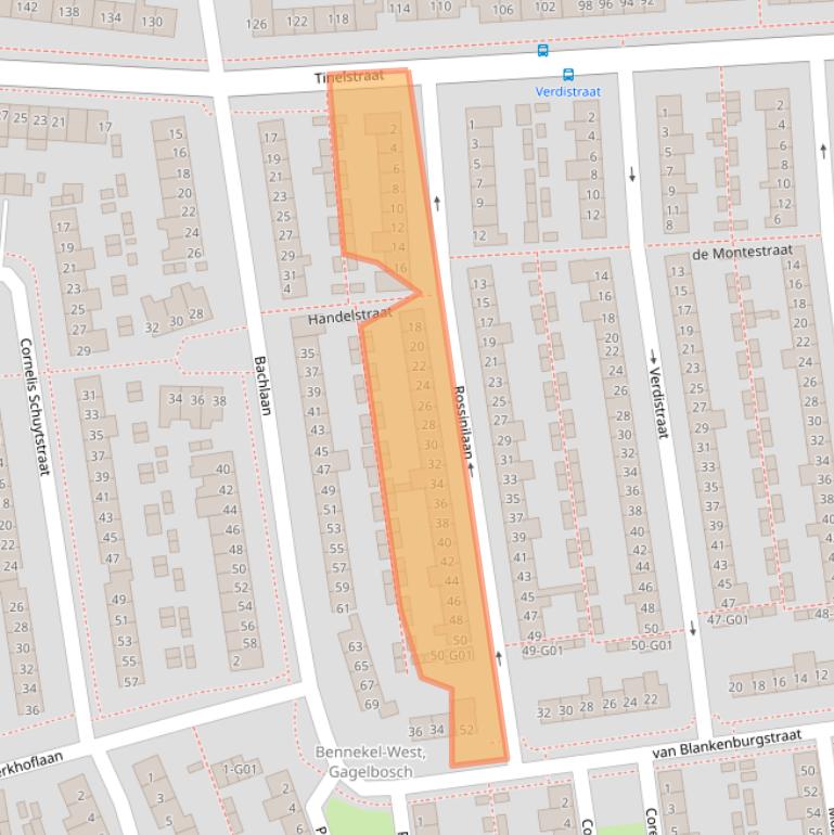 Kaart van postcodegebied 5654HJ.