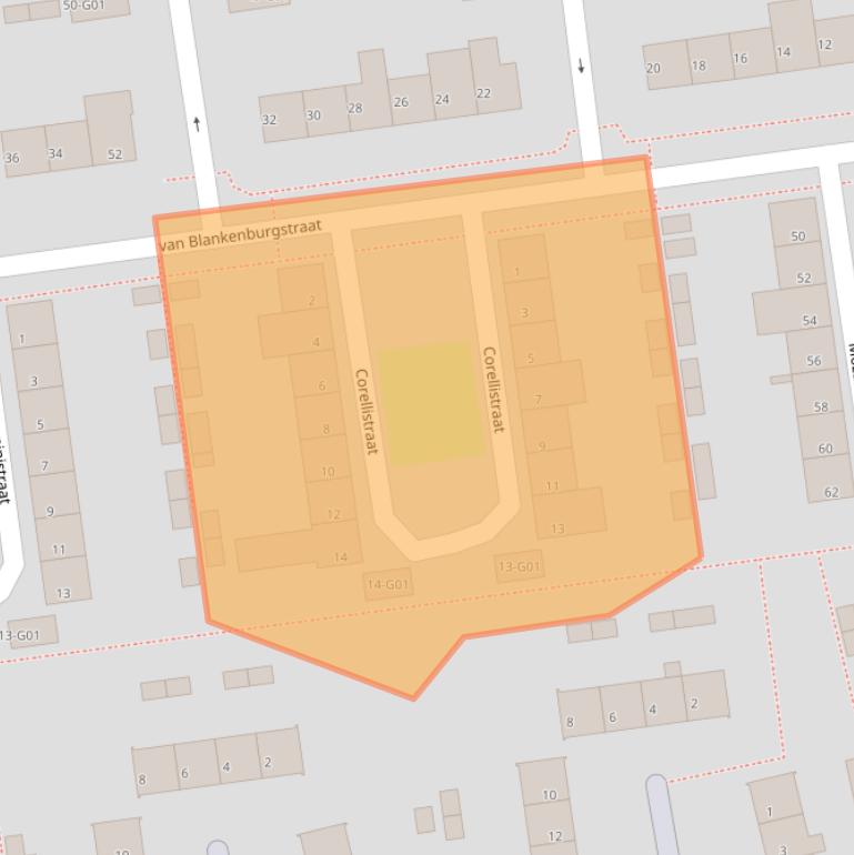 Kaart van postcodegebied 5654HK.