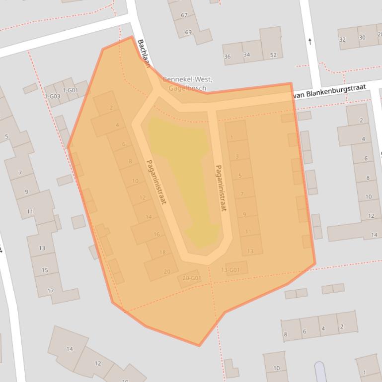 Kaart van postcodegebied 5654HL.