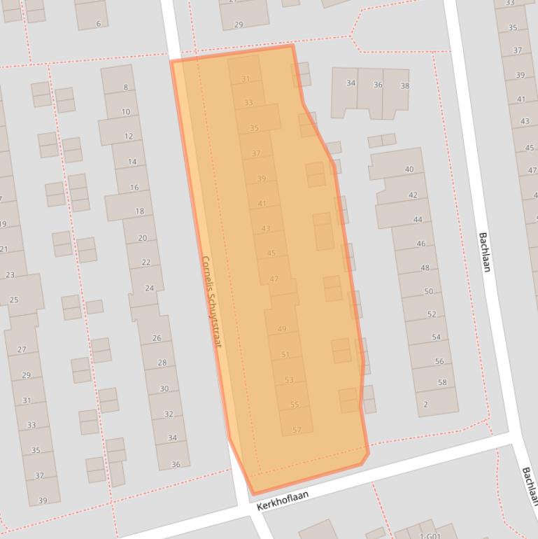 Kaart van postcodegebied 5654HT.